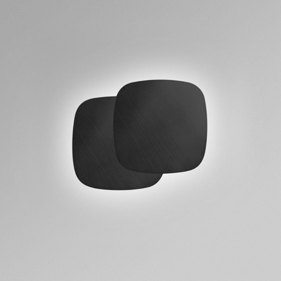 Gea luce step applique da parete led 40w 3000k nera opaca