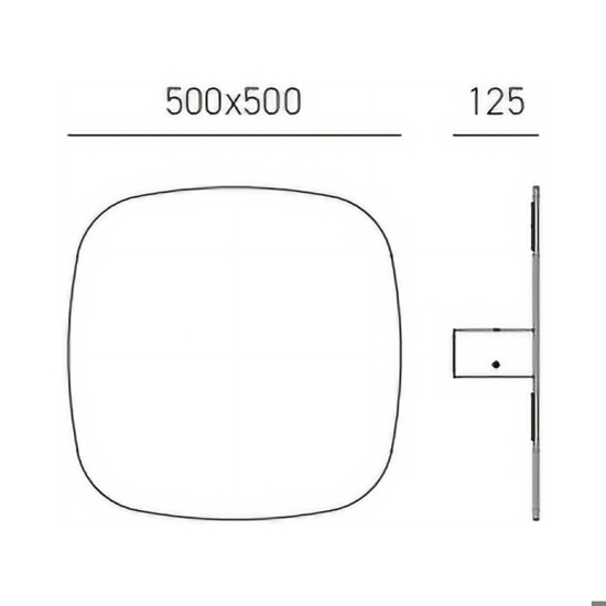 Gea luce step plafoniera moderna led 60w 3000k