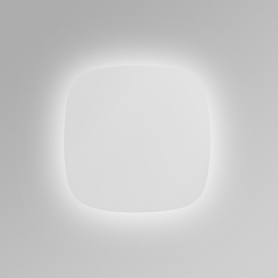 Gea luce step plafoniera moderna led 60w 3000k quadrata bianca