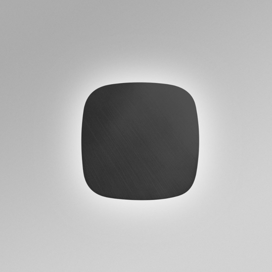 Gea luce step applique da parete nera led 45w 3000k quadrata