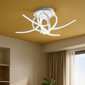 Gea luce tosca plafoniera moderna led 60w 3000k per soggiorno