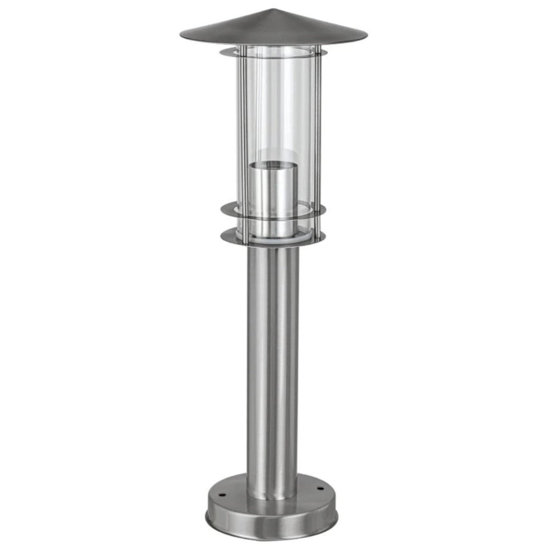 Paletto da esterno giardino acciaio inox lisio eglo