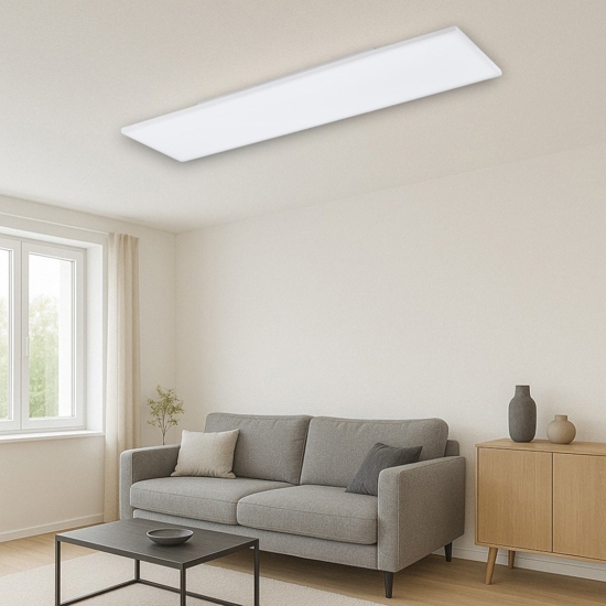 Pannello led 120x30 40w 4000k 5500 plafoniera eglo salobrena