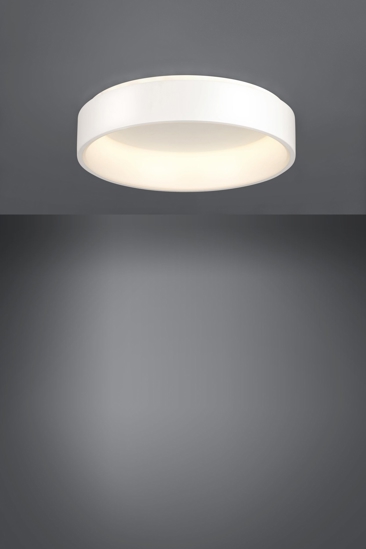 Eglo marghera plafoniera led 34w 3000k dimmerabile rotonda bianca moderna