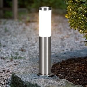 Eglo helsink lampioncino da giardino cilindro acciaio inox