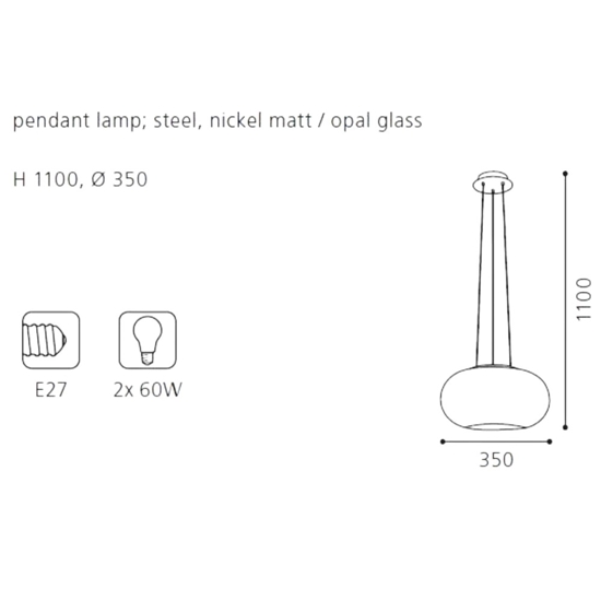 Optica eglo lampadario moderno sfera vetro bianco bombato