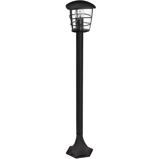 Eglo aloria lampione da giardino nero ip44 per esterni