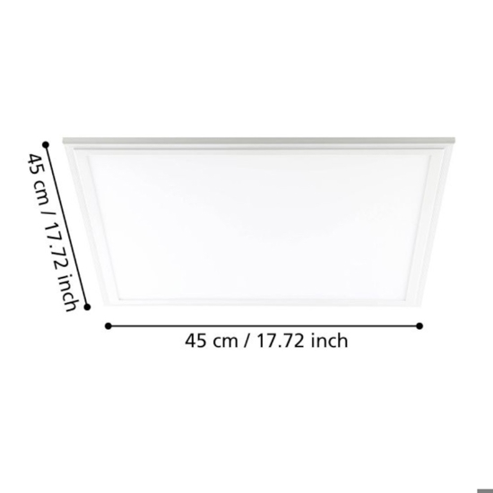 Plafoniera led 4000k quadrata salobrena eglo
