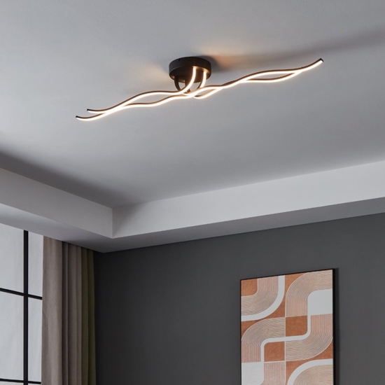 Eglo roncade plafoniera da soffitto con illuminazione led 3000k