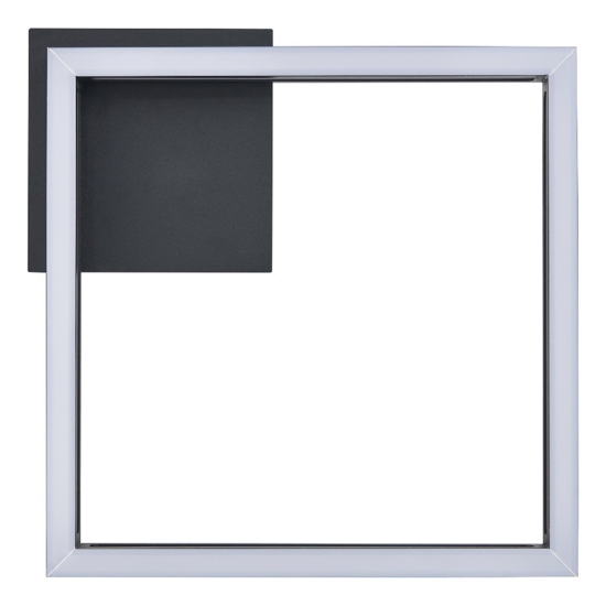 Plafoniera quadrata nera led 13w 3000k moderna altaflor eglo