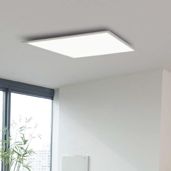 Salobrena eglo plafoniera per cucina led 21w rgb 45x45 quadrata dimmerabile