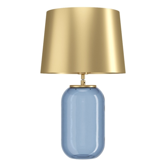 Lampada da tavolo in vetro ottanio per salotto cuite eglo