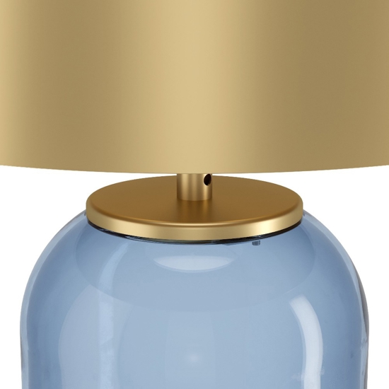 Lampada da tavolo in vetro ottanio per salotto cuite eglo