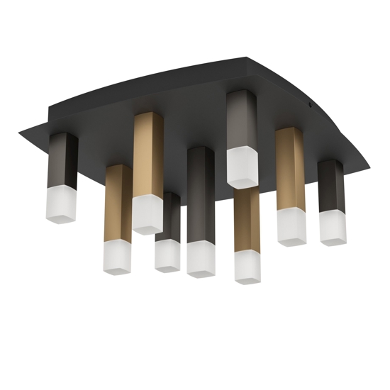 Plafoniera led design originale per salotto estanterios eglo
