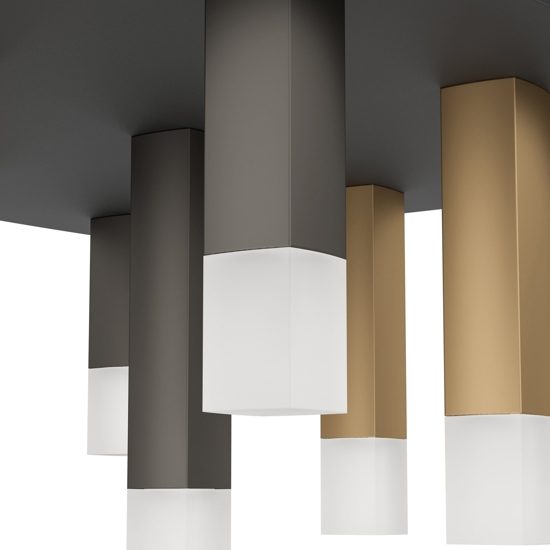 Plafoniera led design originale per salotto estanterios eglo