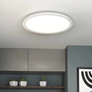 Plafoniera led rotonda dimmerabile 28w 4000k bianca sarsina eglo