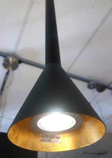 Lampadario da cucina nero oro 4 luci cortaderas eglo