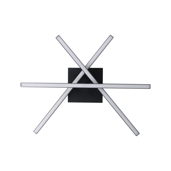 Plafoniera design moderna nera 13w 3000k eglo lasana