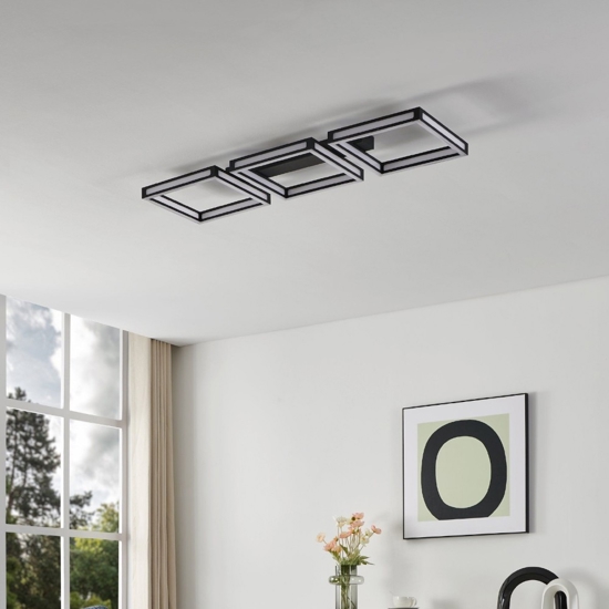 Eglo altaflor plafoniera led 3000k 36w design geometrico