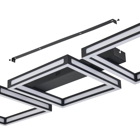 Eglo altaflor plafoniera led 3000k 36w design geometrico