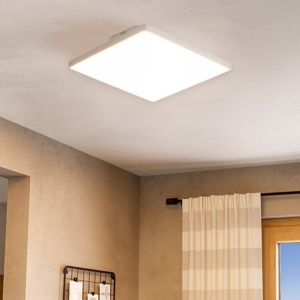 Eglo turcona plafoniera led 12w 30x30 quadrata dimmerabile da 3000k a 65000k