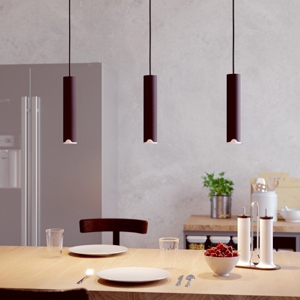 Eglo balamorta lampadario moferno nero cilindri led cct dimmerabile
