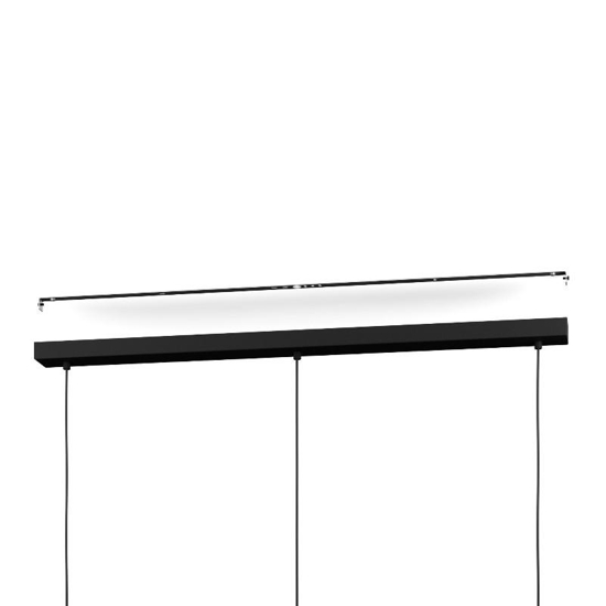 Eglo balamorta lampadario moferno nero cilindri led cct dimmerabile
