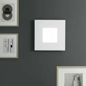 Gea luce bilde applique da parete led 25w 3000k bianca moderna