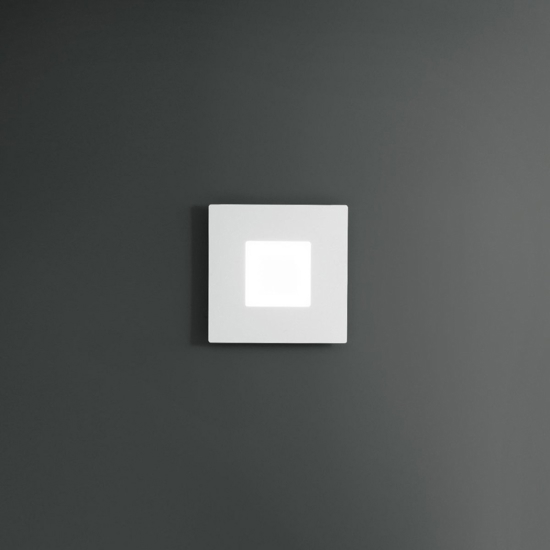 Gea luce bilde applique da parete led 25w 3000k bianca moderna