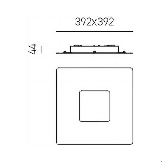 Gea luce bilde applique da parete led 25w 3000k design minimal