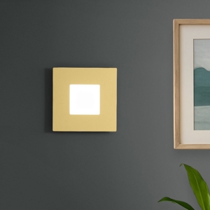 Gea luce bilde applique da parete led 25w 3000k colore oro