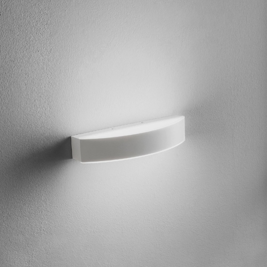 Gea luce gap applique da parete led 16w 3000k bianco moderno