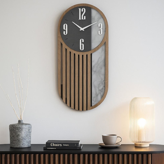 Orologio da parete sosfisticato 80x40 cm design moderno