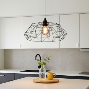 Lampadario per cucina nero eglo carlton