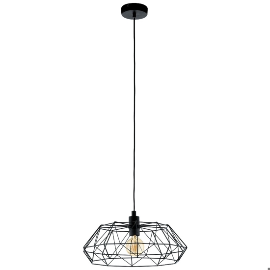 Lampadario per cucina nero eglo carlton