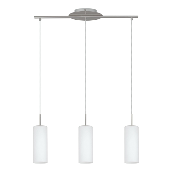 Eglo troy 3 lampadario per cucina moderna cilindri