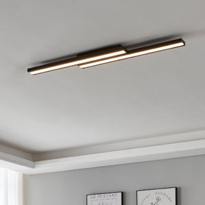 Plafoniera nera led 21w rgb dimmerabile app bluetooth saliteras eglo