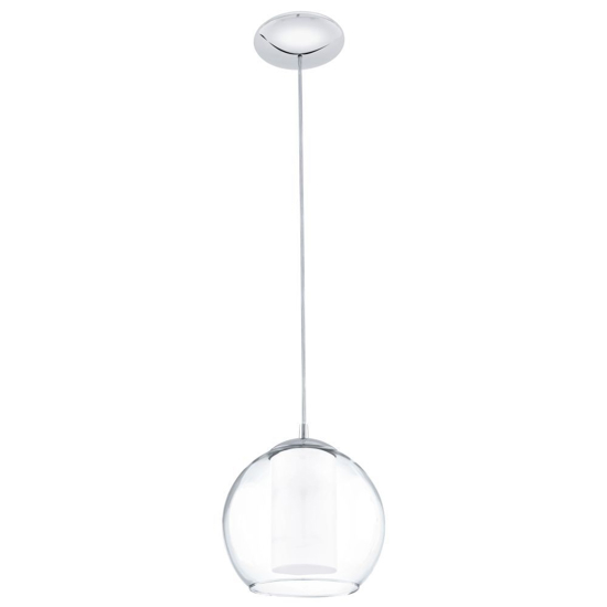 Eglo bolsano lampada a sospensione per comodino sfera di vetro