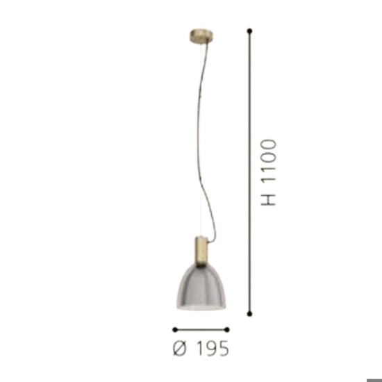 Eglo lampada a sospensione oro satinato fp