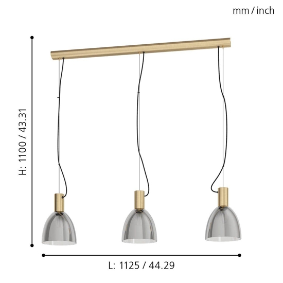 Lebalio eglo lampadario da cucina oro moderno
