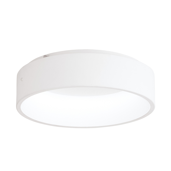 Eglo marghera plafoniera cucina 45cm 25w 3000k dimmerabile bianco moderna rotonda