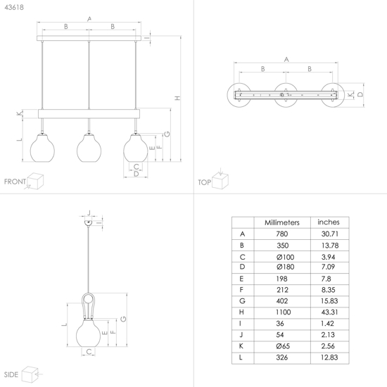 Roding eglo lampadario da cucina tre luci legno stile industriale