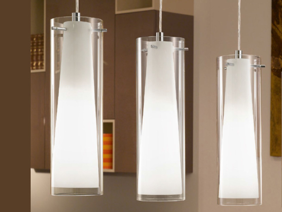 Lampadario per cucina moderna 3 luci pinto eglo