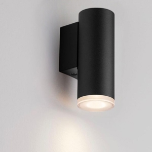 Applique per bagno moderna cilindro nero ip44