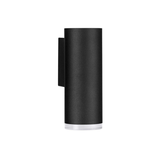 Applique per bagno moderna cilindro nero ip44