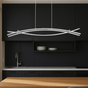 Eglo nevado lampadario cromato per cucina moderna led 27w 3000k