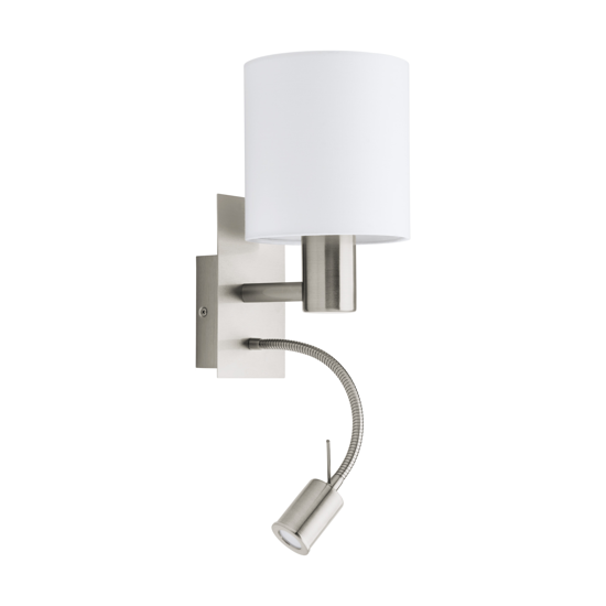 Eglo pasteri applique per camera da letto moderna per comodino