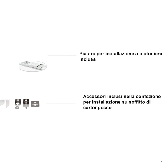 Sarsina eglo plafoniera da cucina dimmerabile 36w 4000k bianca moderna
