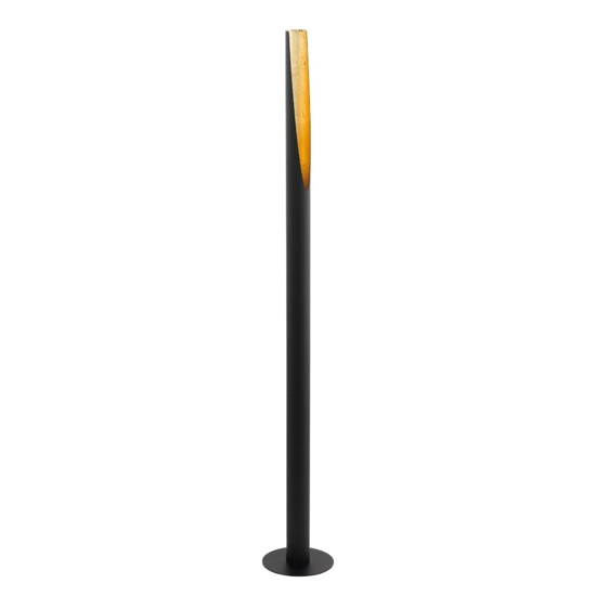 Eglo barbotto lampada da terra design moderna nero oro
