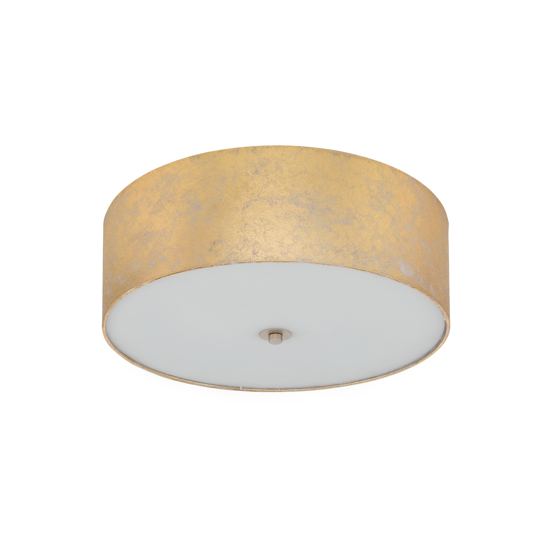 Plafoniera cilindro tessuto oro eglo viserbella